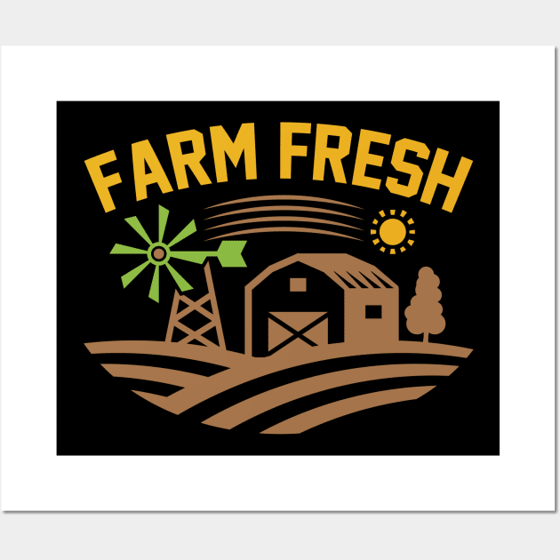 Farm Fresh T Shirt For Women Men Wall Art by Pretr=ty